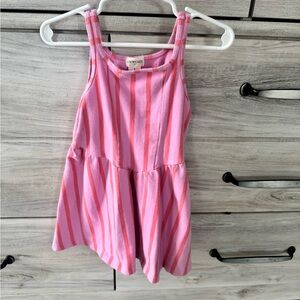Crewcuts Pink Striped Kids Dress